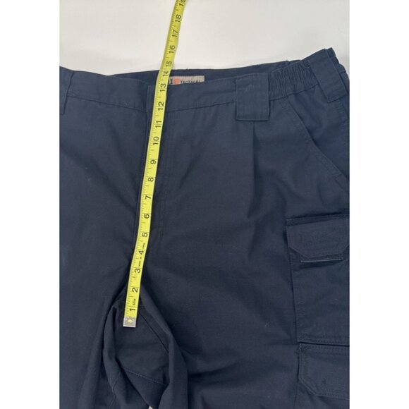 5.11 Tactical Cargo Pants Mens Actual 36x33 Blue Ripstop Utility 74273 Pleated - Picture 10 of 13